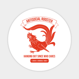 Antisocial Rooster Magnet